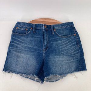 Madewell Jean Shorts High-Rise Denim Glenoaks Wash Cutoff Edition Size 32